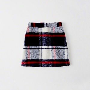 Abercrombie plaid a-line mini skirt, brand new with tags
